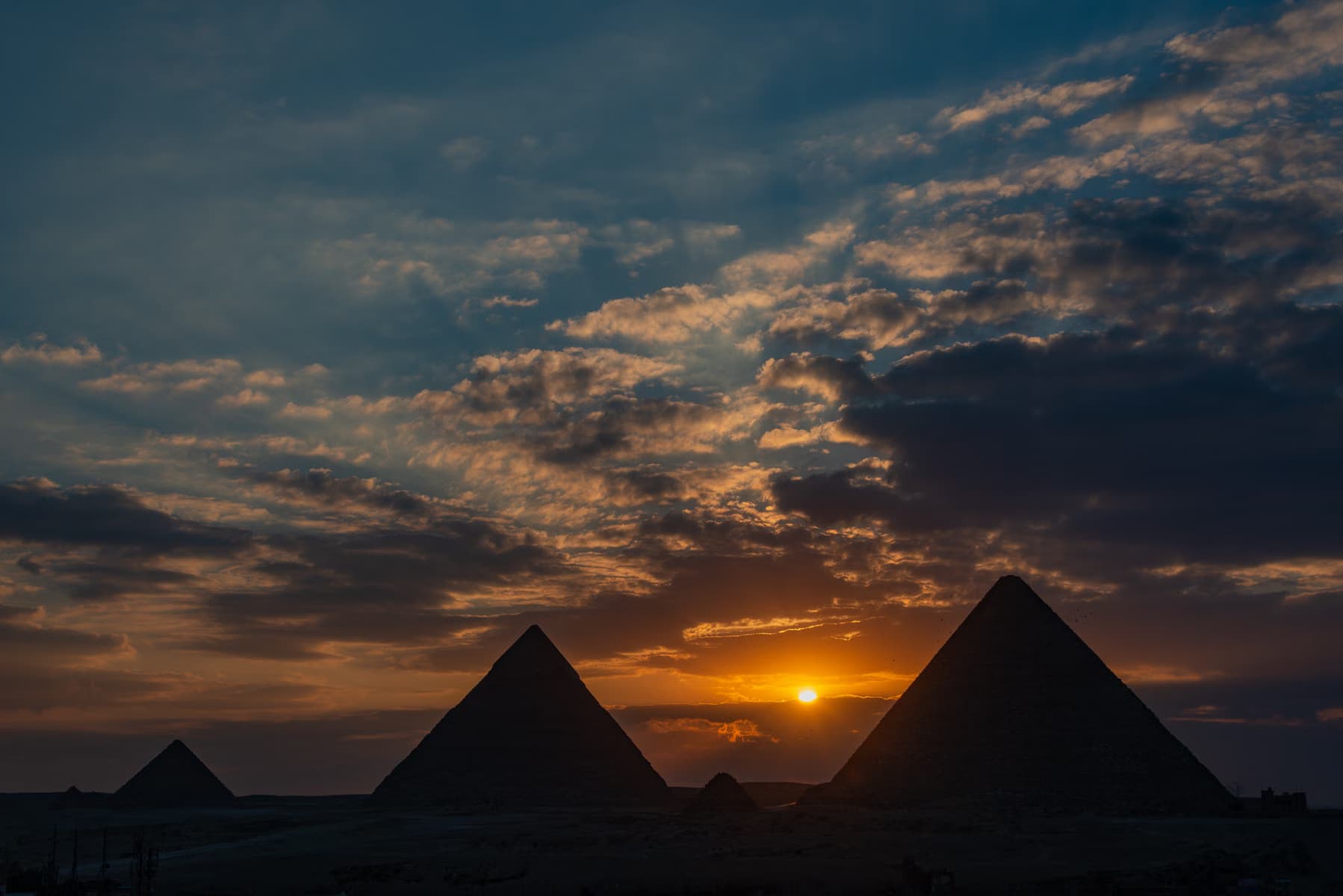 Cairo and Giza at sunset