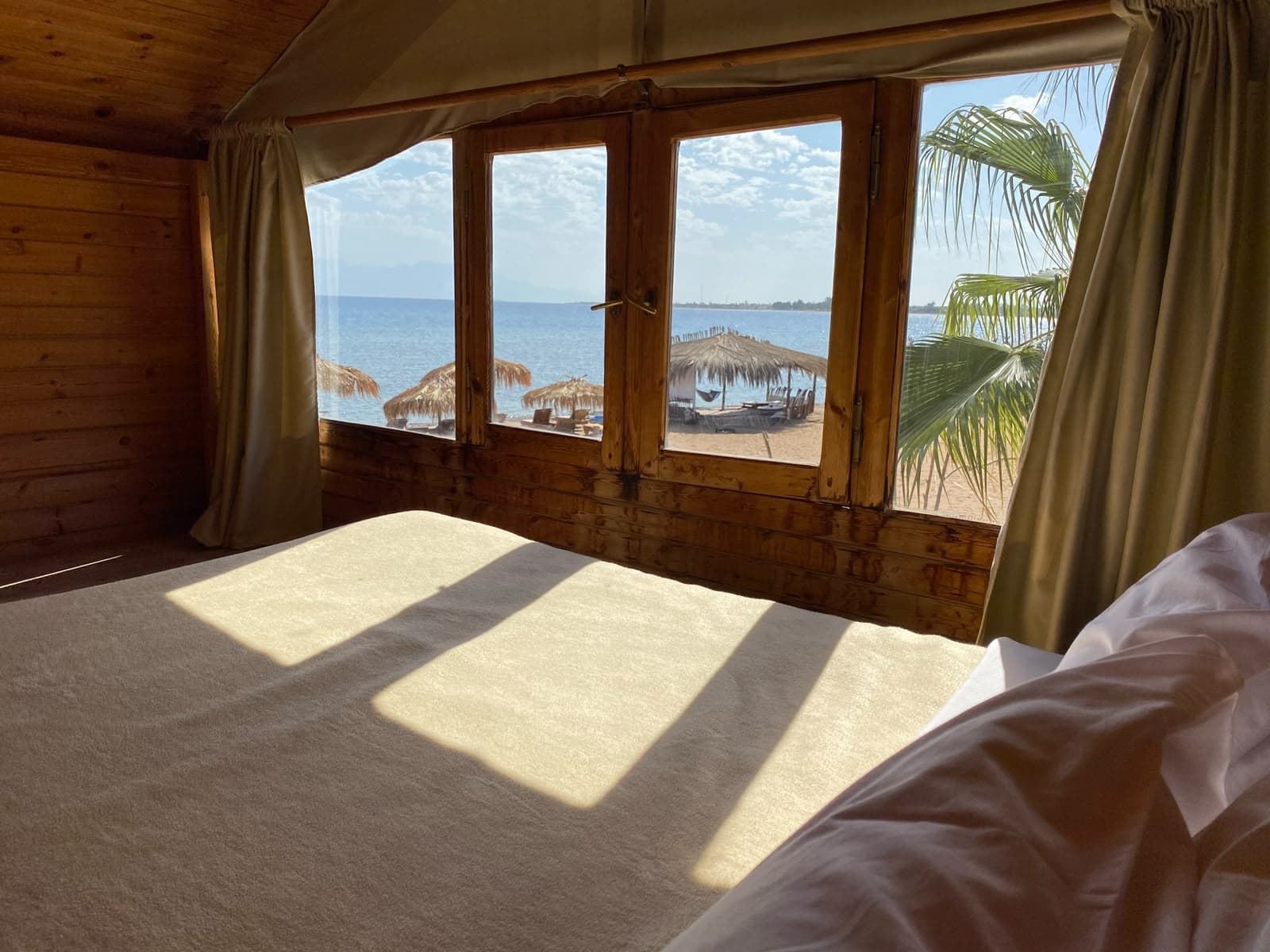 Wake up to Red Sea at Nuweiba Lodge