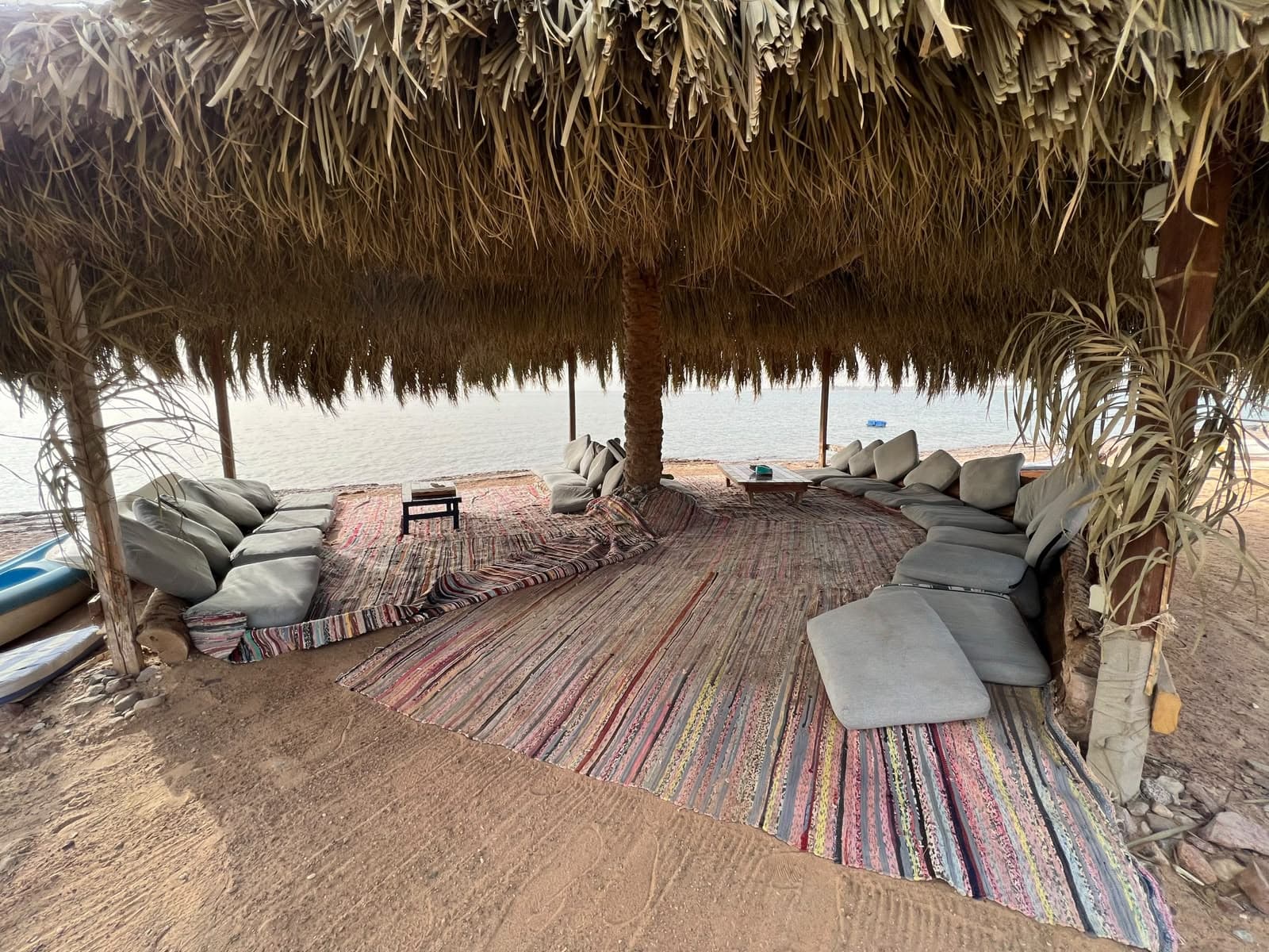 Bedouin beach arisha at Nuweiba Lodge